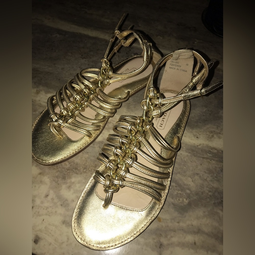 coach gladiator sandals